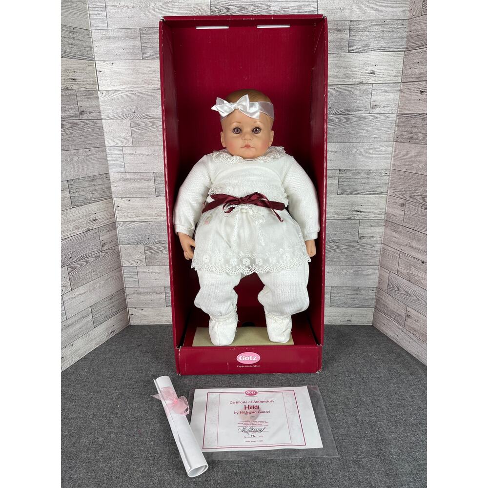 GOTZ Heidi Hildegard Gunzel 2002 RARE Baby Doll LE 56/75 Purple Eyes MIB